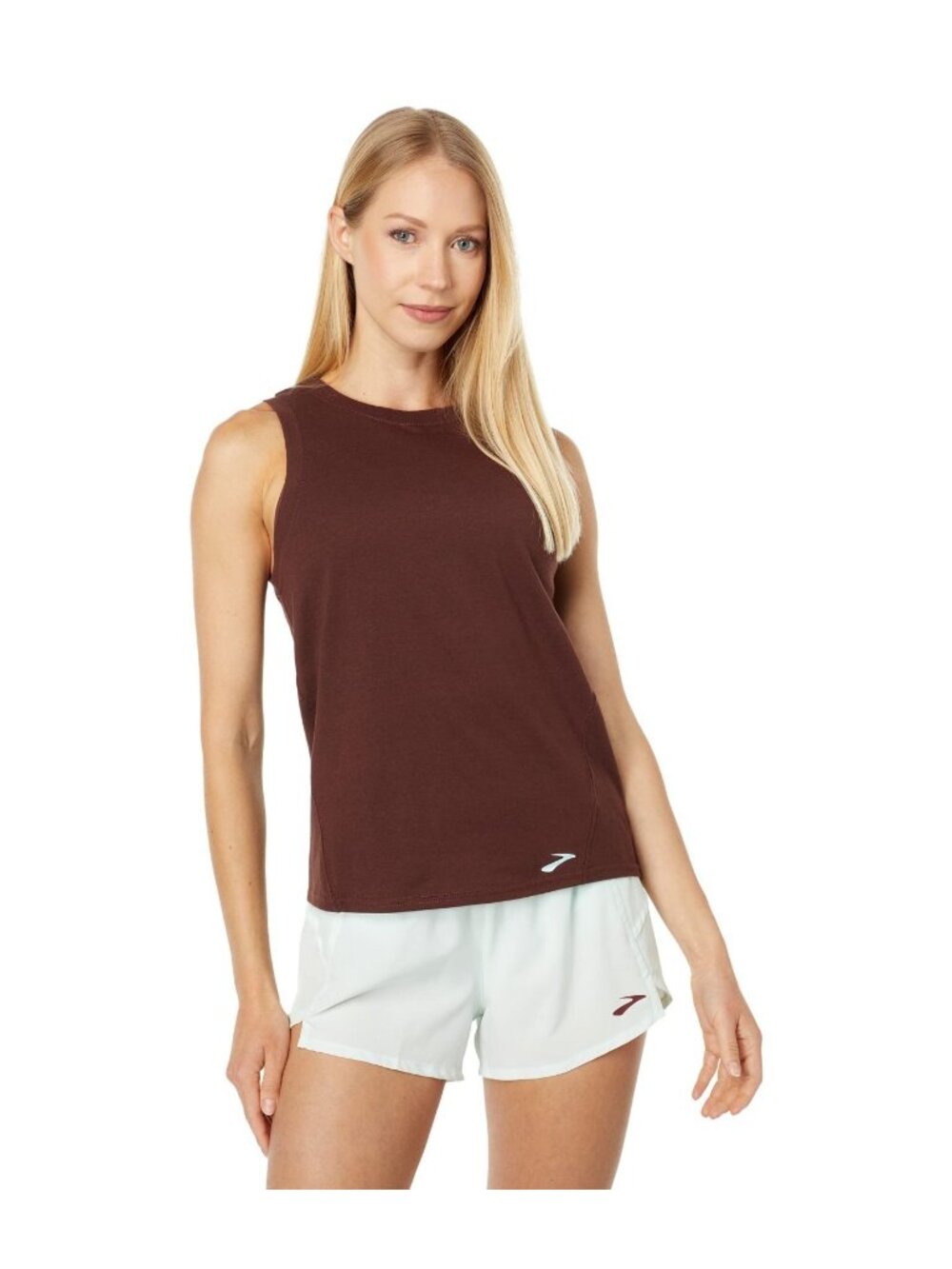 Brooks Women's Distance DriLayer Tank Top Run Raisin Size Medium